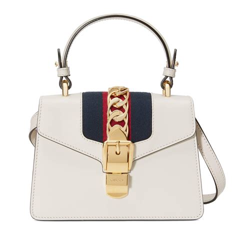 white gucci sylvie bag|Gucci sylvie bag price.